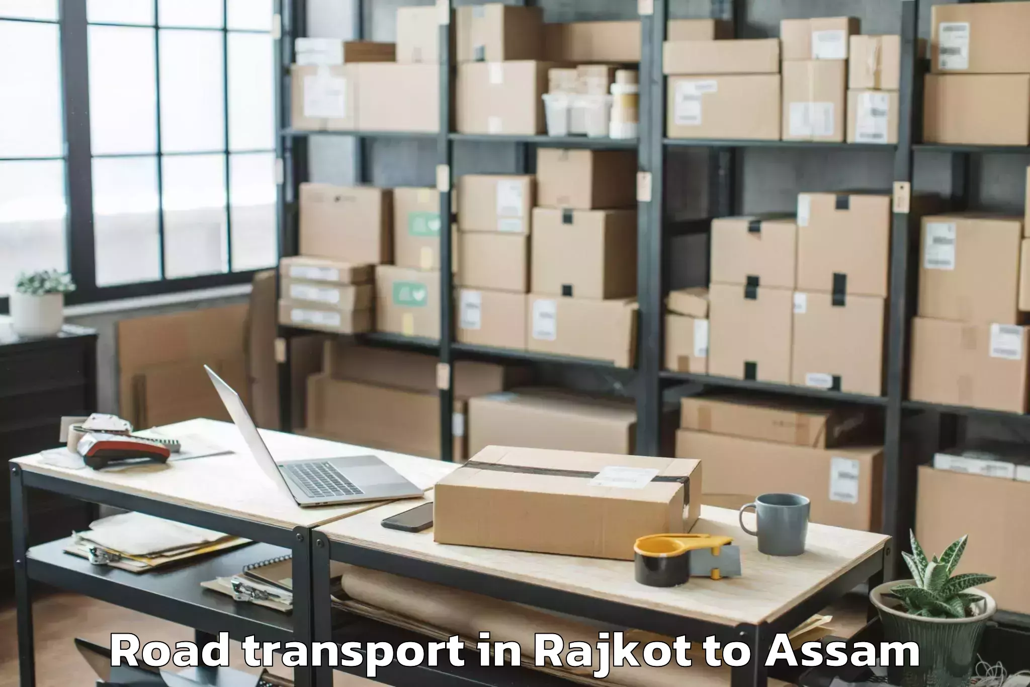 Book Rajkot to Bogribari Road Transport Online